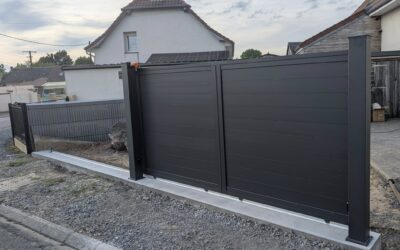 Installation d’un portail aluminium motorisé à Bapaume